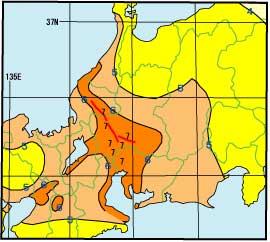 震度分布図