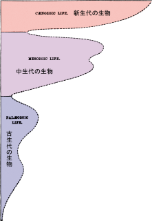 フィリップスによる生物多様性の変遷。